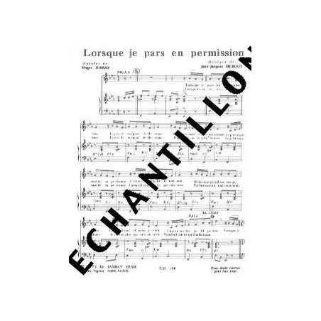 LORSQUE JE PARS EN PERMISSION