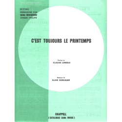 Sheet music C'EST TOUJOURS LE PRINTEMPS Nana MOUSKOURI pdf
