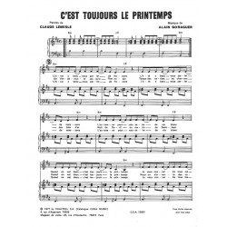 Sheet music C'EST TOUJOURS LE PRINTEMPS Nana MOUSKOURI pdf