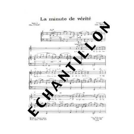 LA MINUTE DE VÉRITÉ