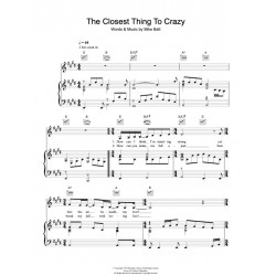 Sheet music THE CLOSEST THING TO CRAZY Katie Melua