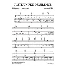 Sheet music JUSTE UN PEU DE SILENCE CALOGERO pdf