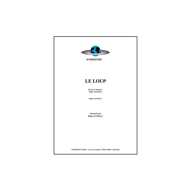 Sheet music LE LOUP Didier SUSTRAC