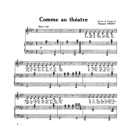 COMME AU THÉATRE