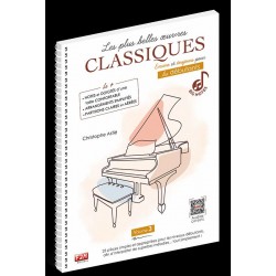 Partition LES PLUS BELLES ŒUVRES CLASSIQUES POUR DÉBUTANTS VOLUME 3