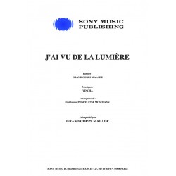 Sheet music J'AI VU DE LA LUMIÈRE GRAND CORPS MALADE PDF