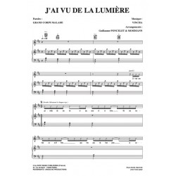 Sheet music J'AI VU DE LA LUMIÈRE GRAND CORPS MALADE PDF