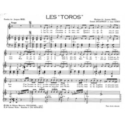 Partition LES TOROS Jacques BREL PDF