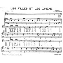 Partition LES FILLES ET LES CHIENS Jacques BREL PDF