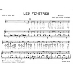 Partition LES FENÊTRES Jacques BREL PDF