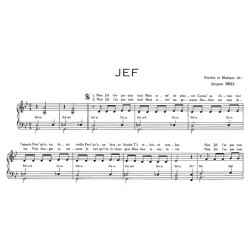 Partition JEF Jacques BREL PDF