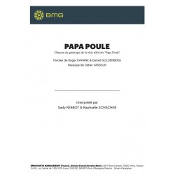 Partition PAPA POULE Saddy Rebbot & Raphaële Schacher pdf