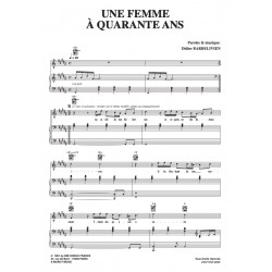 Partition UNE FEMME À QUARANTE ANS DALIDA pdf