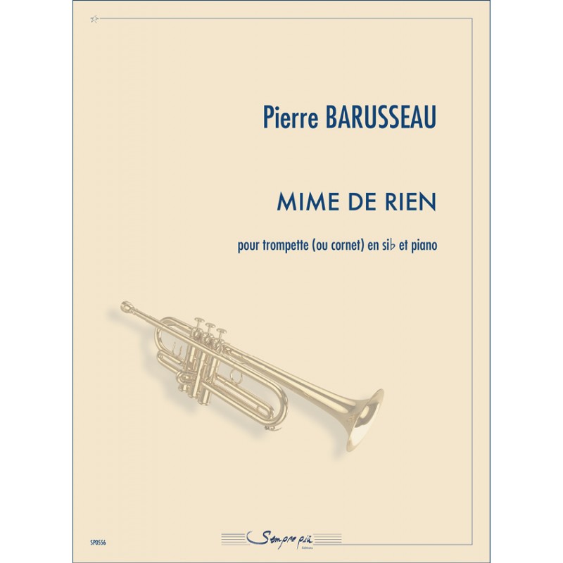 Sheet music MINE DE RIEN Pierre Barusseau