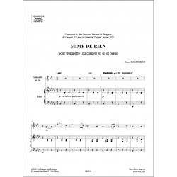 Sheet music MINE DE RIEN Pierre Barusseau