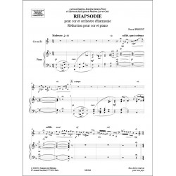 Sheet music RHAPSODIE Pascal Proust