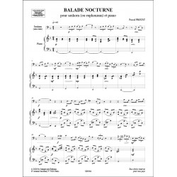 Sheet music BALADE NOCTURNE Pascal Proust