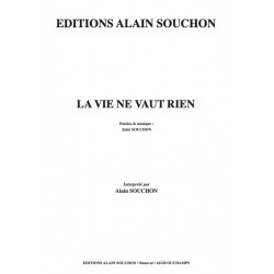 Partition LA VIE NE VAUT RIEN Alain SOUCHON pdf