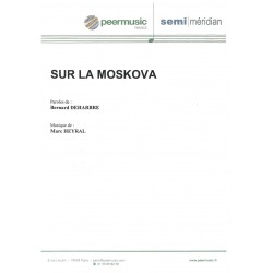 Sheet music SUR LA MOSKOVA Danielle DARRIEUX