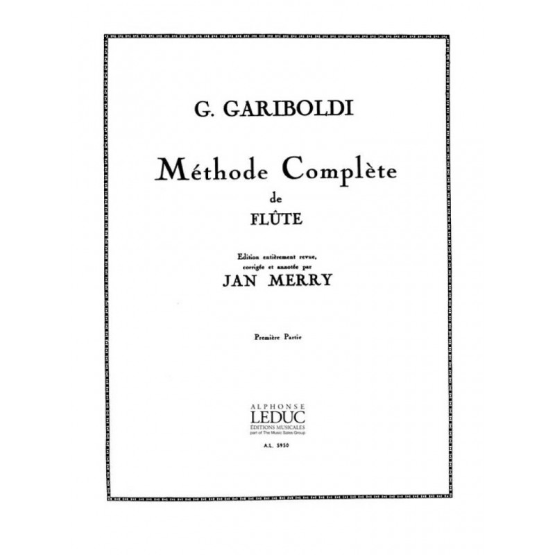 Sheet music MÉTHODE COMPLÈTE DE FLÛTE VOLUME 1 Giuseppe Gariboldi