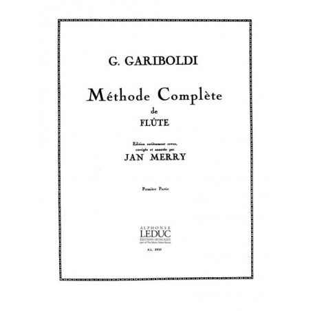 MÉTHODE COMPLÈTE DE FLÛTE VOLUME 1