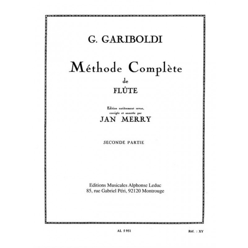 Sheet music MÉTHODE COMPLÈTE DE FLÛTE VOLUME 2 Giuseppe Gariboldi