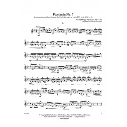 Sheet music 3 FANTASIAS Georg Philipp Telemann