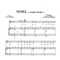 Sheet music NOËL (AVANT TERME) Pierre PERRET pdf