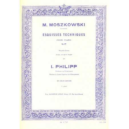 Moszkowski : Esquisses Techniques Op97 Vol. 1 (Piano)