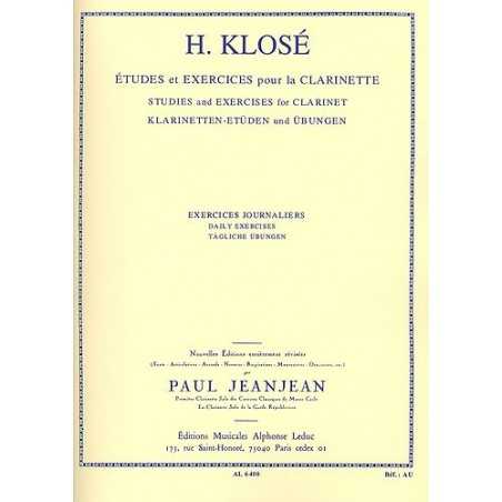 KLOSÉ - EXERCICES JOURNALIERS (CLARINETTE)