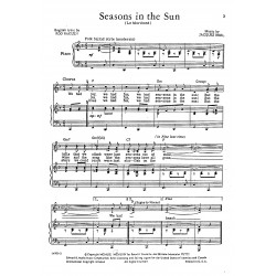 Sheet music SEASONS IN THE SUN (LE MORIBOND) Terry Jacks pdf