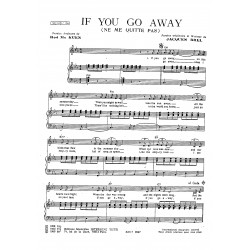Sheet music IF YOU GO AWAY (NE ME QUITTE PAS) Frank Sinatra pdf