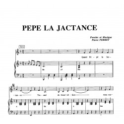 Sheet music PEPE LA JACTANCE Pierre PERRET pdf