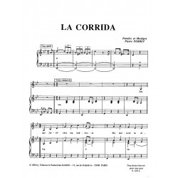 Sheet music LA CORRIDA Pierre PERRET pdf