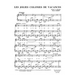 Sheet music LES JOLIES COLONIES DE VACANCES Pierre PERRET pdf