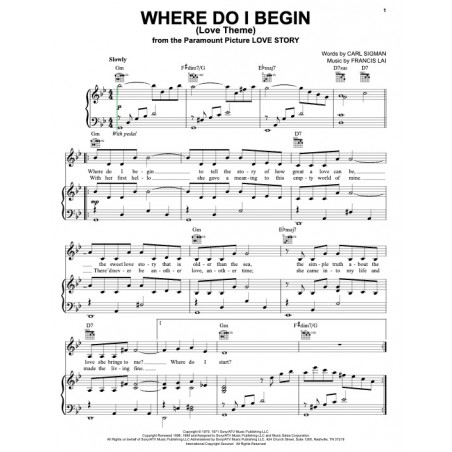 WHERE DO I BEGIN (LOVE STORY THEME)