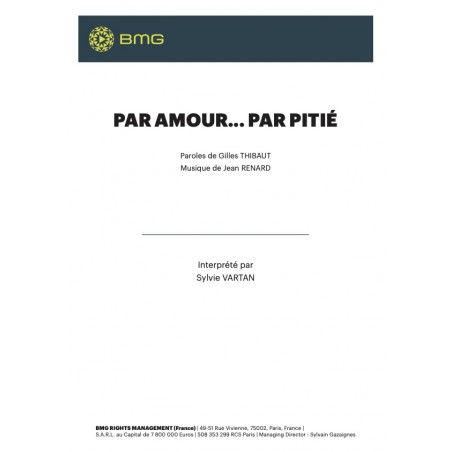 PAR AMOUR... PAR PITIÉ