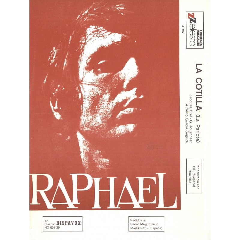 Partition LA COTILLA (LA PARLOTE) Jacques BREL RAPHAEL pdf