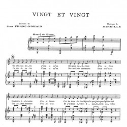 Partition VINGT ET VINGT Mireille et Jean Sablon pdf