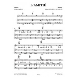 Sheet music L'AMITIE Herbert PAGANI