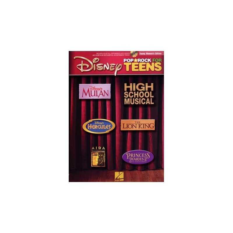 DISNEY POP ROCK FOR TEENS (young women) (+ CD)
