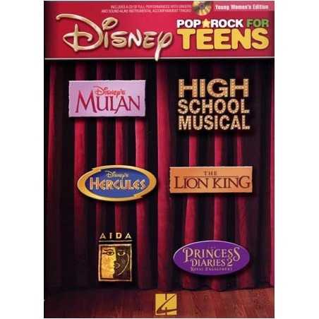 DISNEY POP ROCK FOR TEENS (young women) (+CD)