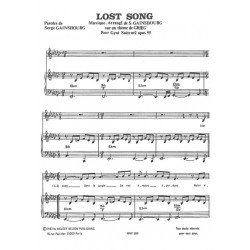 Sheet music LOST SONG