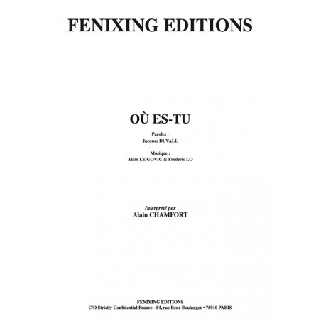 OÙ ES-TU
