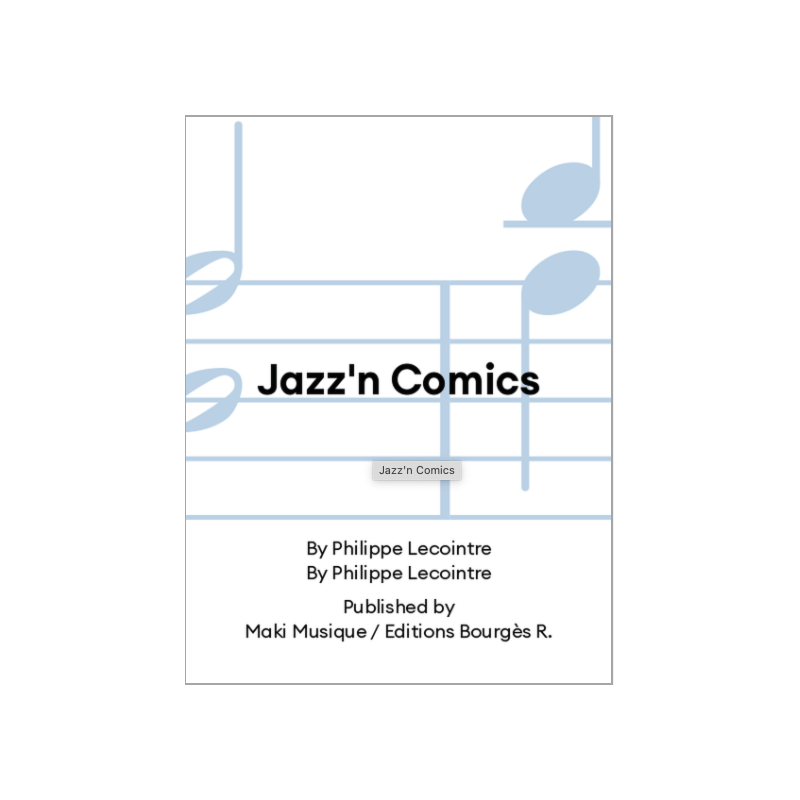 Partition Jazz'n Comics Philippe LECOINTRE