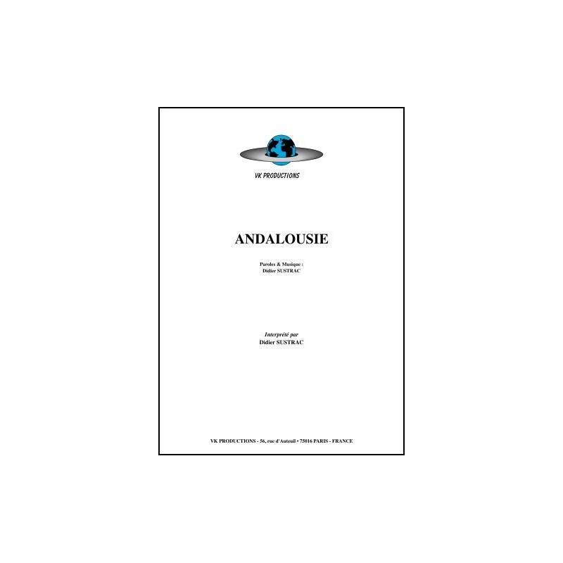 Partition ANDALOUSIE Didier SUSTRAC
