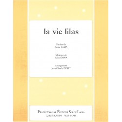 Sheet music LA VIE LILAS Serge LAMA