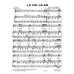 Sheet music LA VIE LILAS Serge LAMA