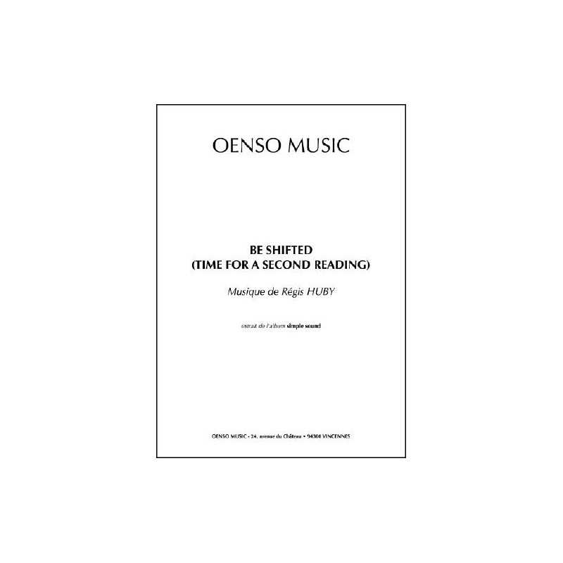 BE SHIFTED (TIME FOR A SECOND READING) (score)