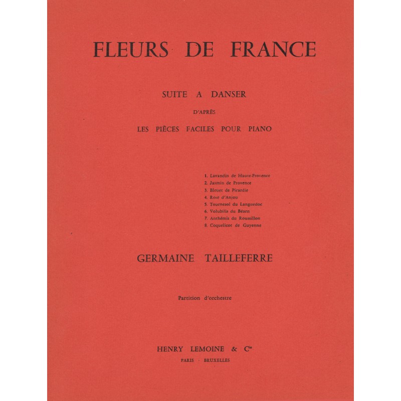 Partition Fleurs de France